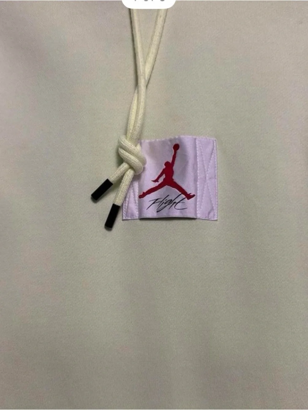 Jordan Light Yellow Pullover Hoodie with Red Jumpman Patch